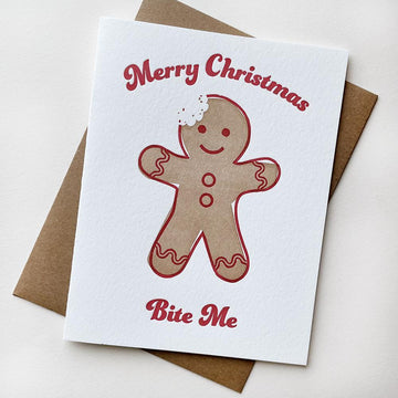 Bite Me Cookie  - Holiday encouragement card