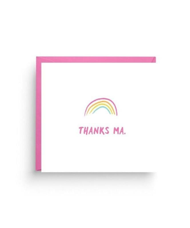 Thanks Ma - Mother Thank You Card