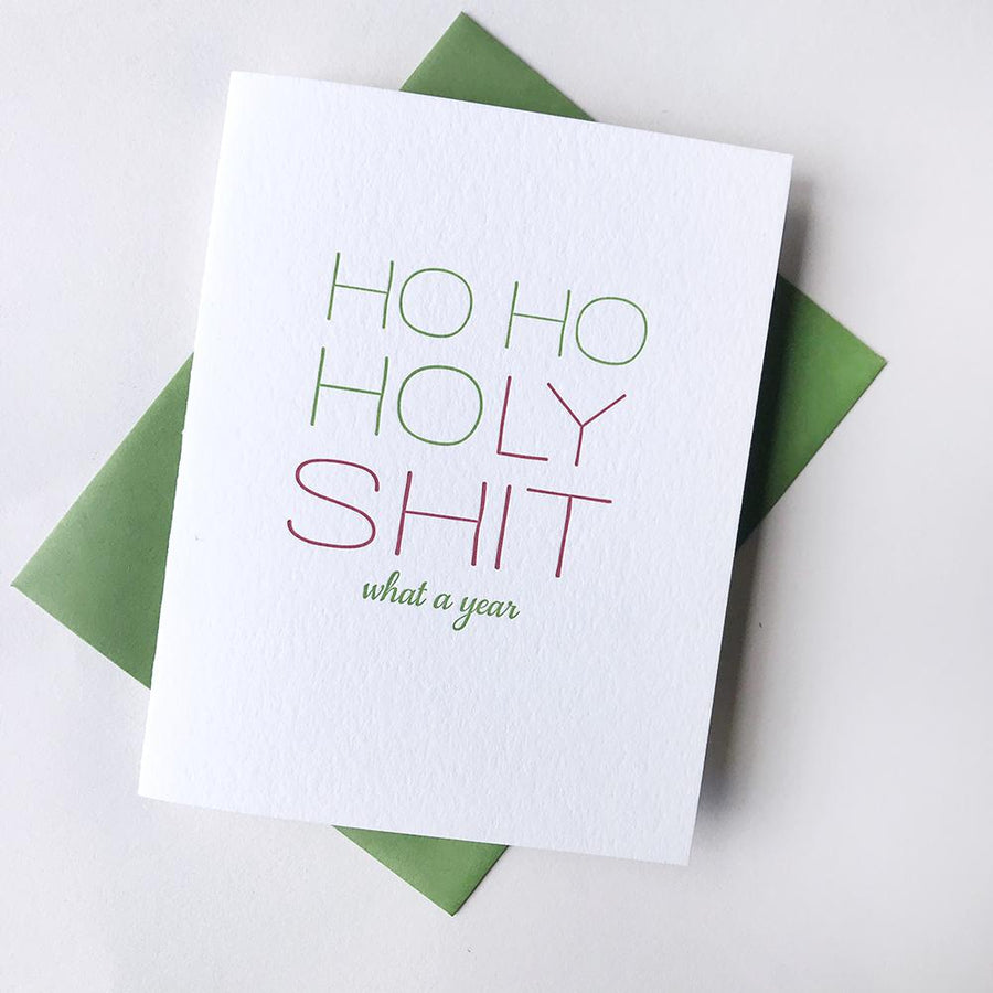 Ho Holy $#!%  - Holiday encouragement card