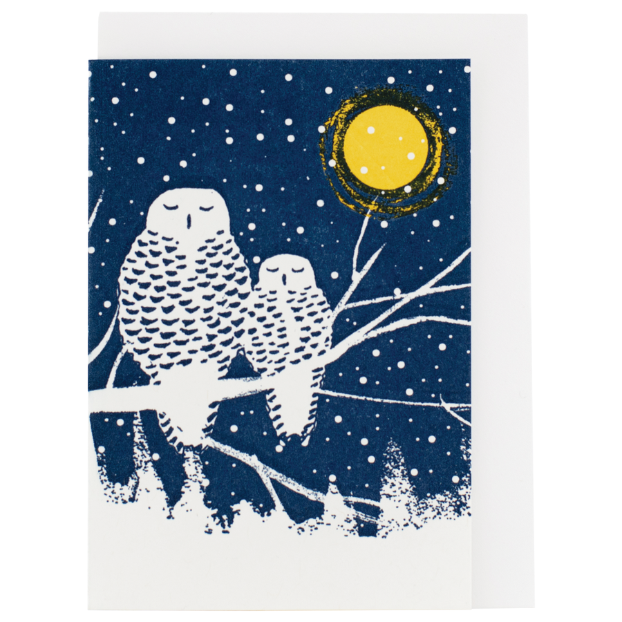 Peaceful Owls  - Holiday encouragement card