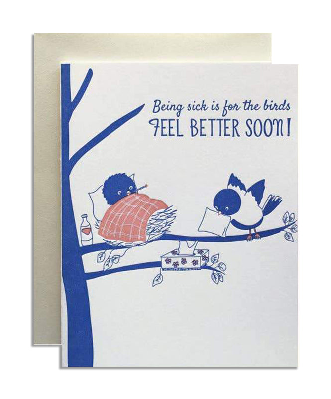 For The Birds - Feel Better Card