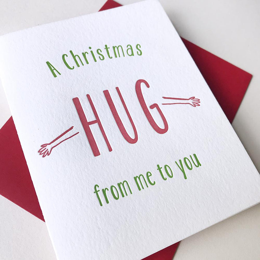 A Christmas Hug  - Holiday encouragement card